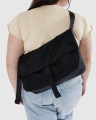 Nylon Messenger Bag Black BAGS