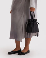 Nylon Drawstring Bag Black BAGS
