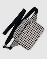 Fanny Pack Black & White Gingham BAGS