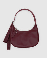Medium Recycled Leather Crescent Bag Mahogany BAGS