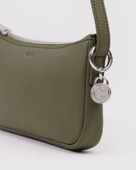 Recycled Leather Pochette Loden BAGS