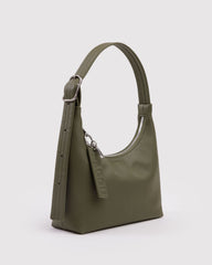 Mini Recycled Leather Shoulder Bag Loden BAGS