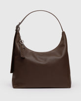 Recycled Leather Shoulder Bag Brown BAGS