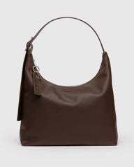 Recycled Leather Shoulder Bag Brown BAGS