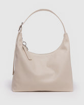 Recycled Leather Shoulder Bag Stone BAGS