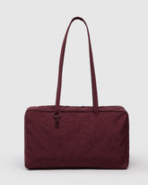 Medium Nylon Bowler Bag Mahogany BAGS