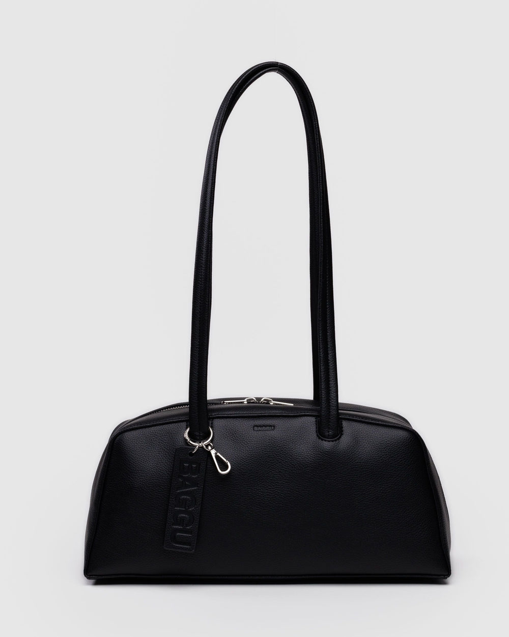 Recycled Leather Bowler Bag Black BAGS