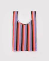 Pleated Baggu Gradient Stripe Poppy & Lilac BAGS