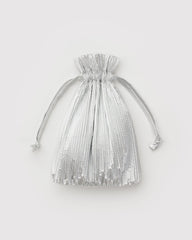 Pleated Baggu Chrome Metallic BAGS