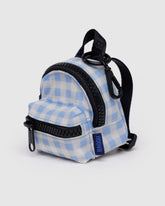 Backpack Charm Light Blue Gingham