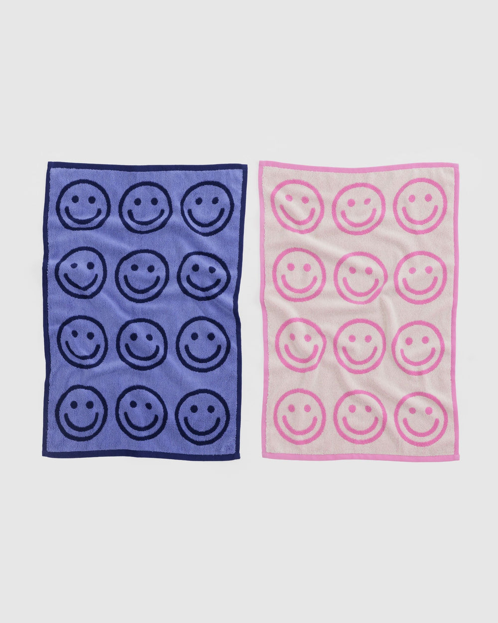 Hand Towel Set of 2 Happy Pink Blue