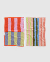 Hand Towel Set of 2 Pool Stripe Mix