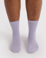 Crew Sock Lilac Metallic