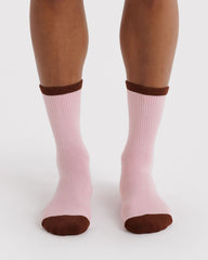 Ribbed Sock Blush Mix