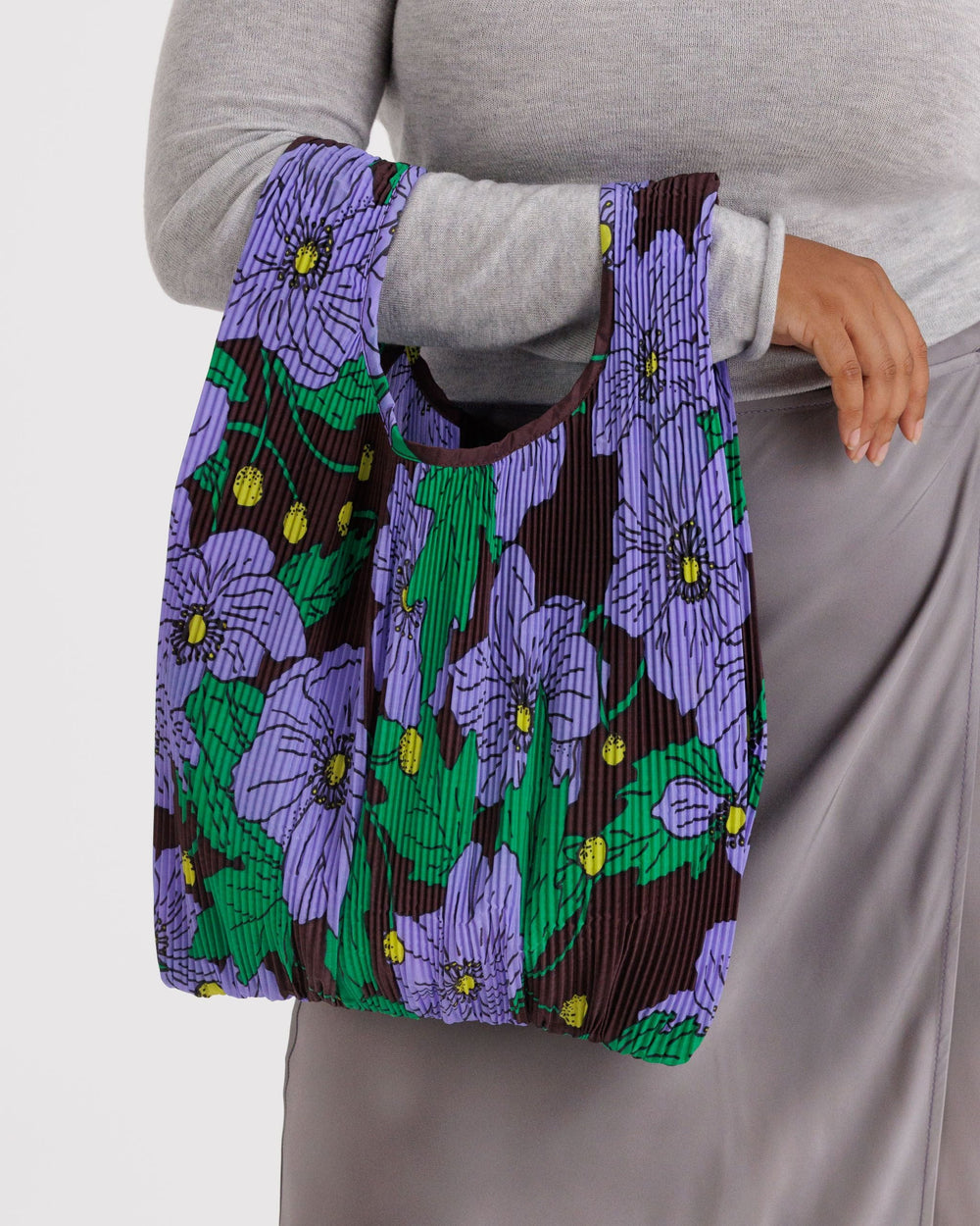 Pleated Baggu Maroon Poppy BAGS