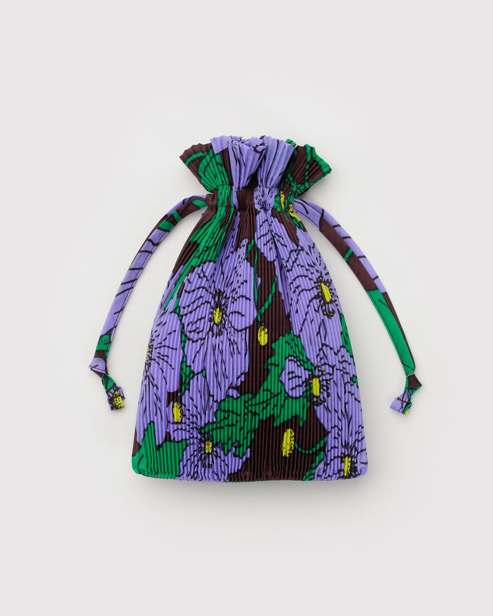 Pleated Baggu Maroon Poppy BAGS