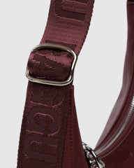 Small Recycled Leather Crescent Bag Mahogany BAGS