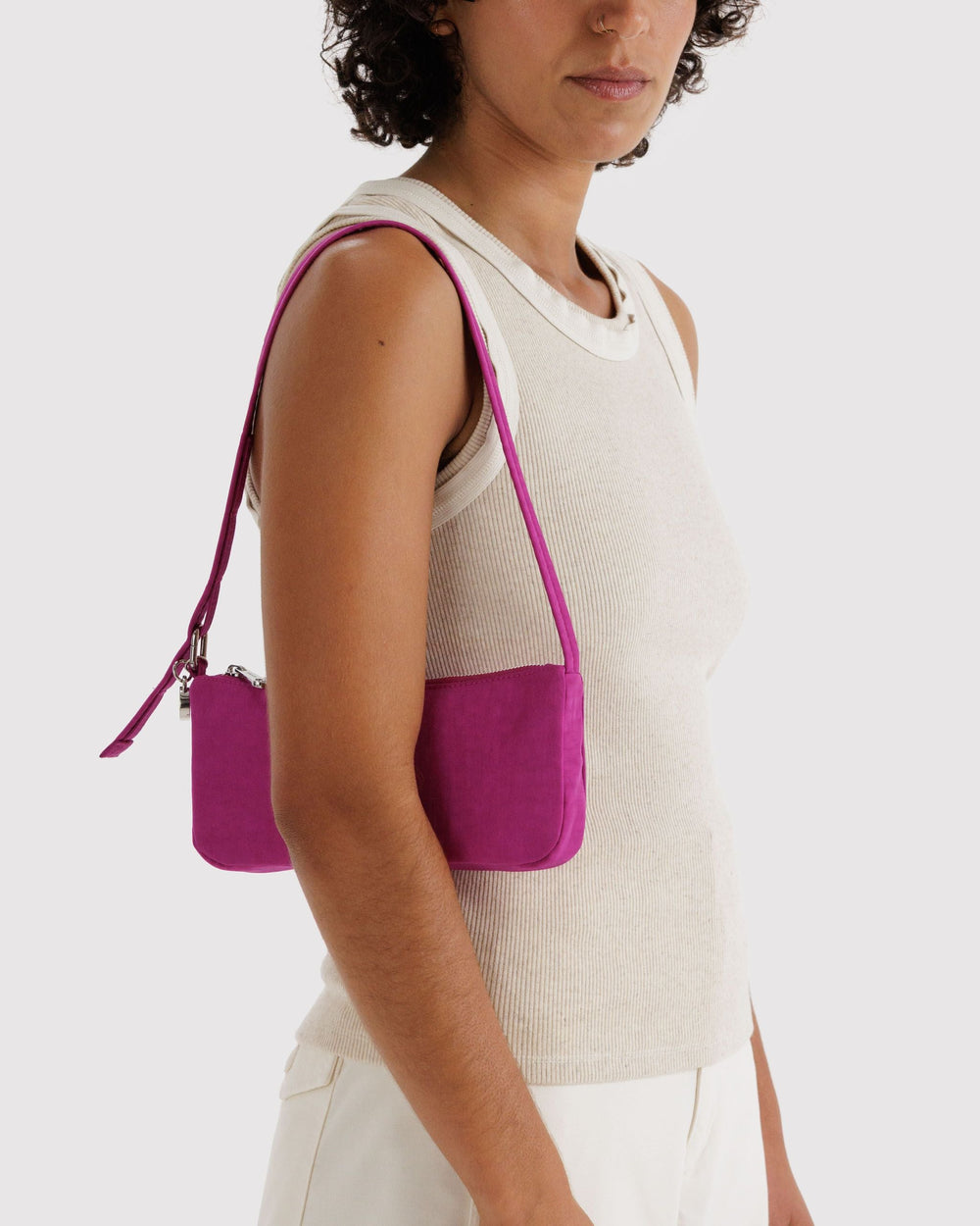 Nylon Pochette Deep Fuchsia BAGS