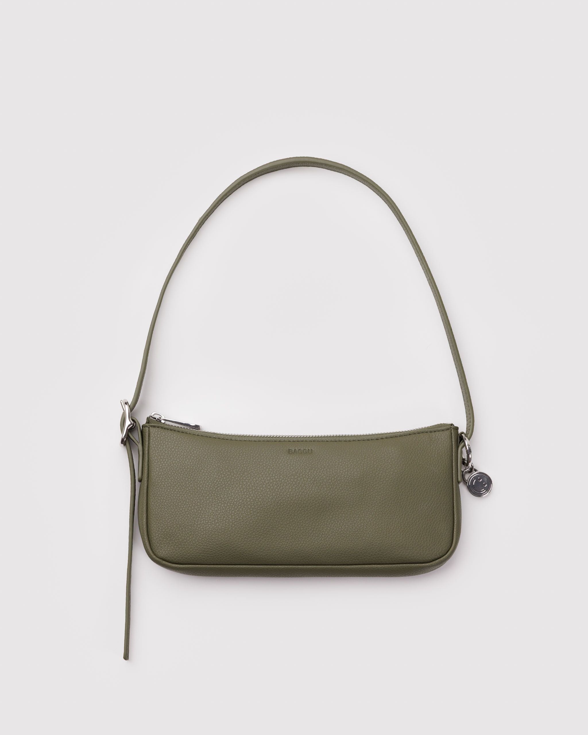 Recycled Leather Pochette Loden BAGS
