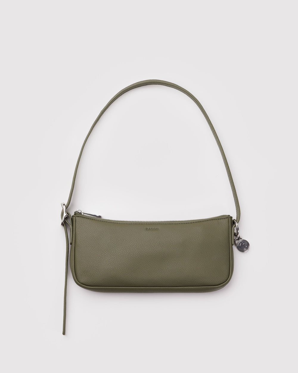 Recycled Leather Pochette Loden BAGS