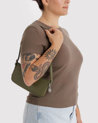 Recycled Leather Pochette Loden BAGS