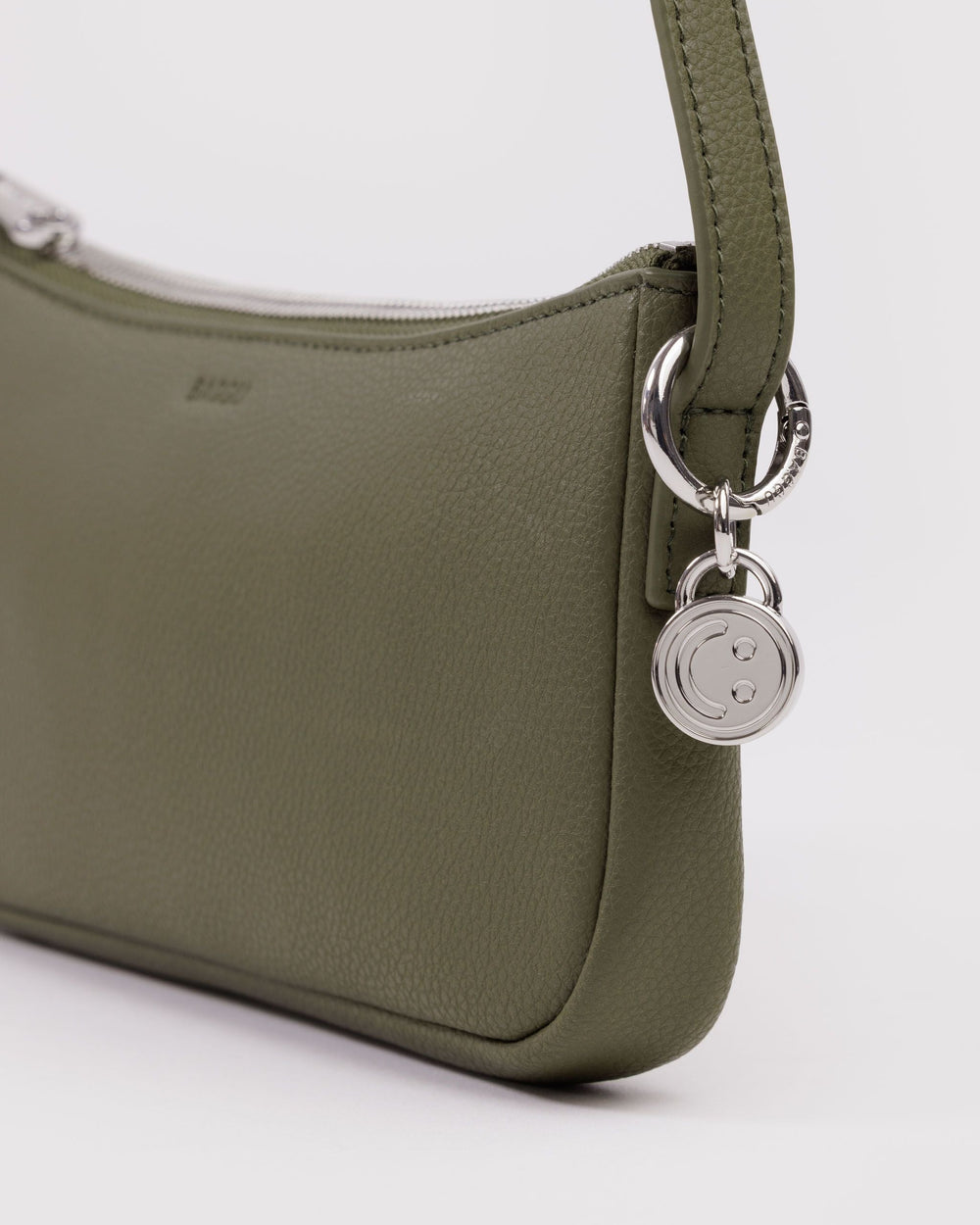 Recycled Leather Pochette Loden BAGS