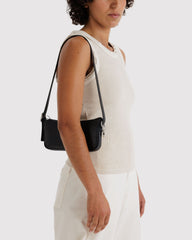 Recycled Leather Pochette Black BAGS