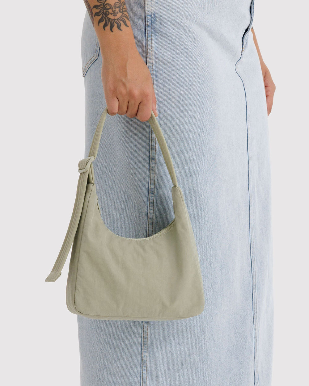Mini Nylon Shoulder Bag  Celadon BAGS