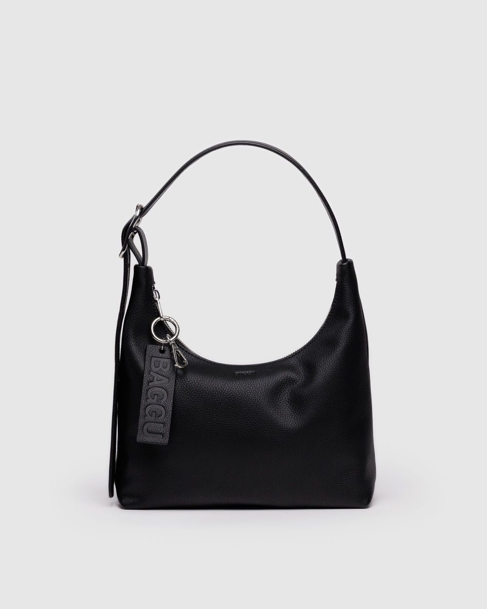 Mini Recycled Leather Shoulder Bag Black BAGS
