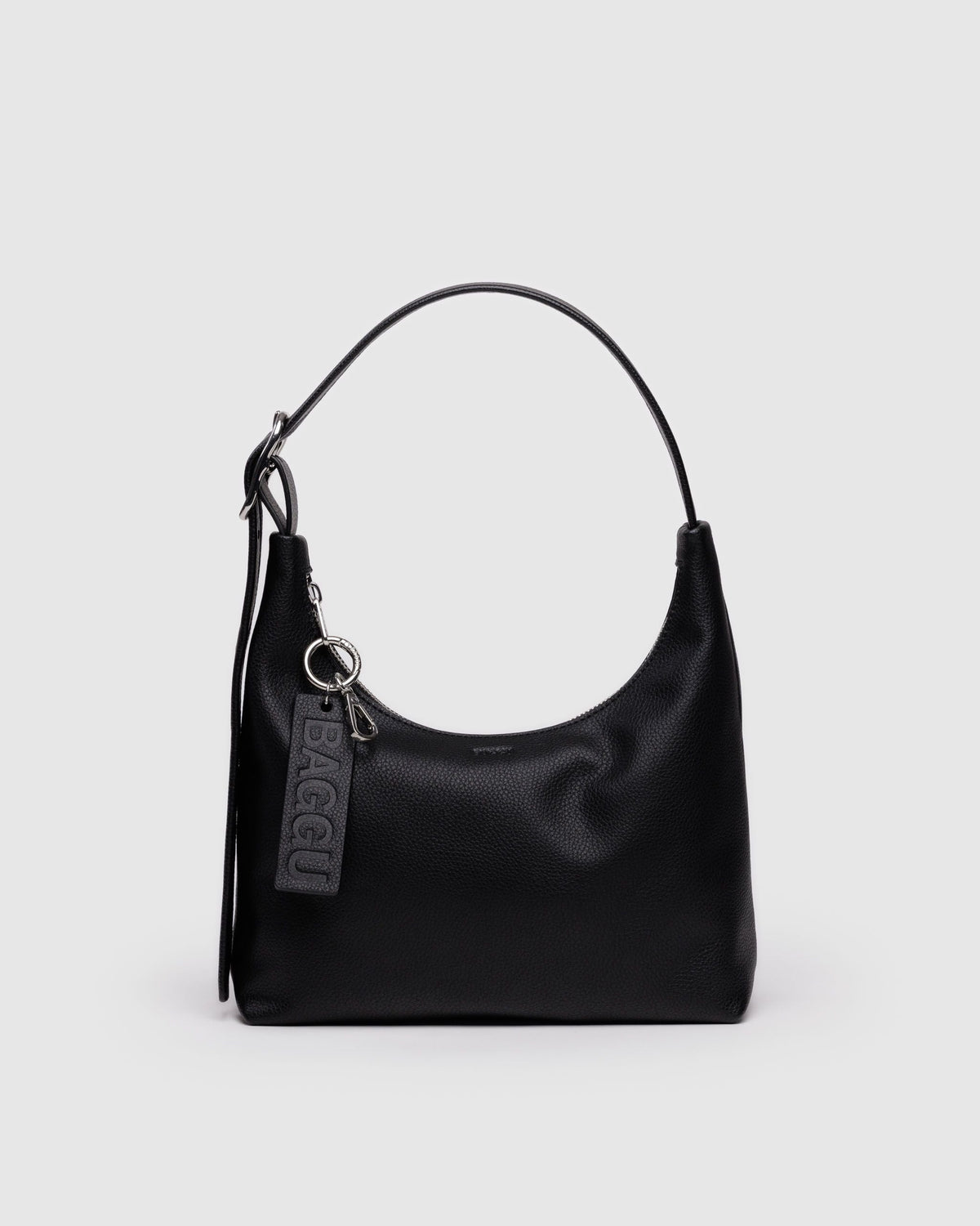 Mini Recycled Leather Shoulder Bag Black BAGS