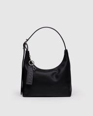 Mini Recycled Leather Shoulder Bag Black BAGS