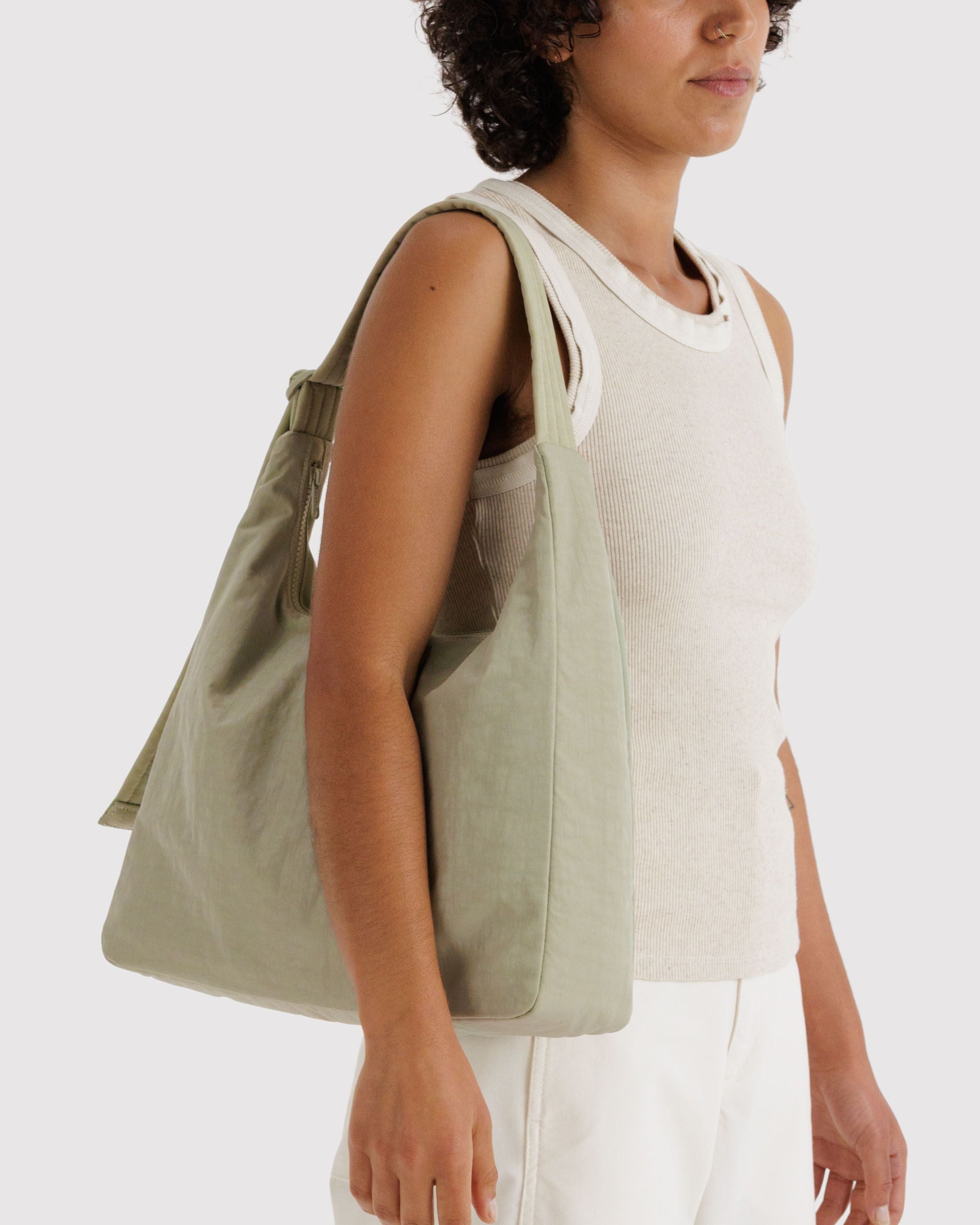 Nylon Shoulder Bag Celadon BAGS