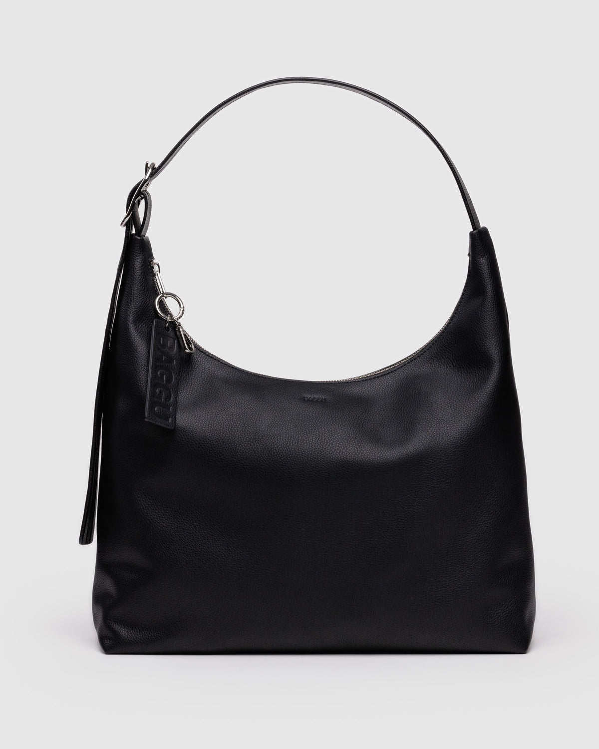 Recycled Leather Shoulder Bag Black BAGS