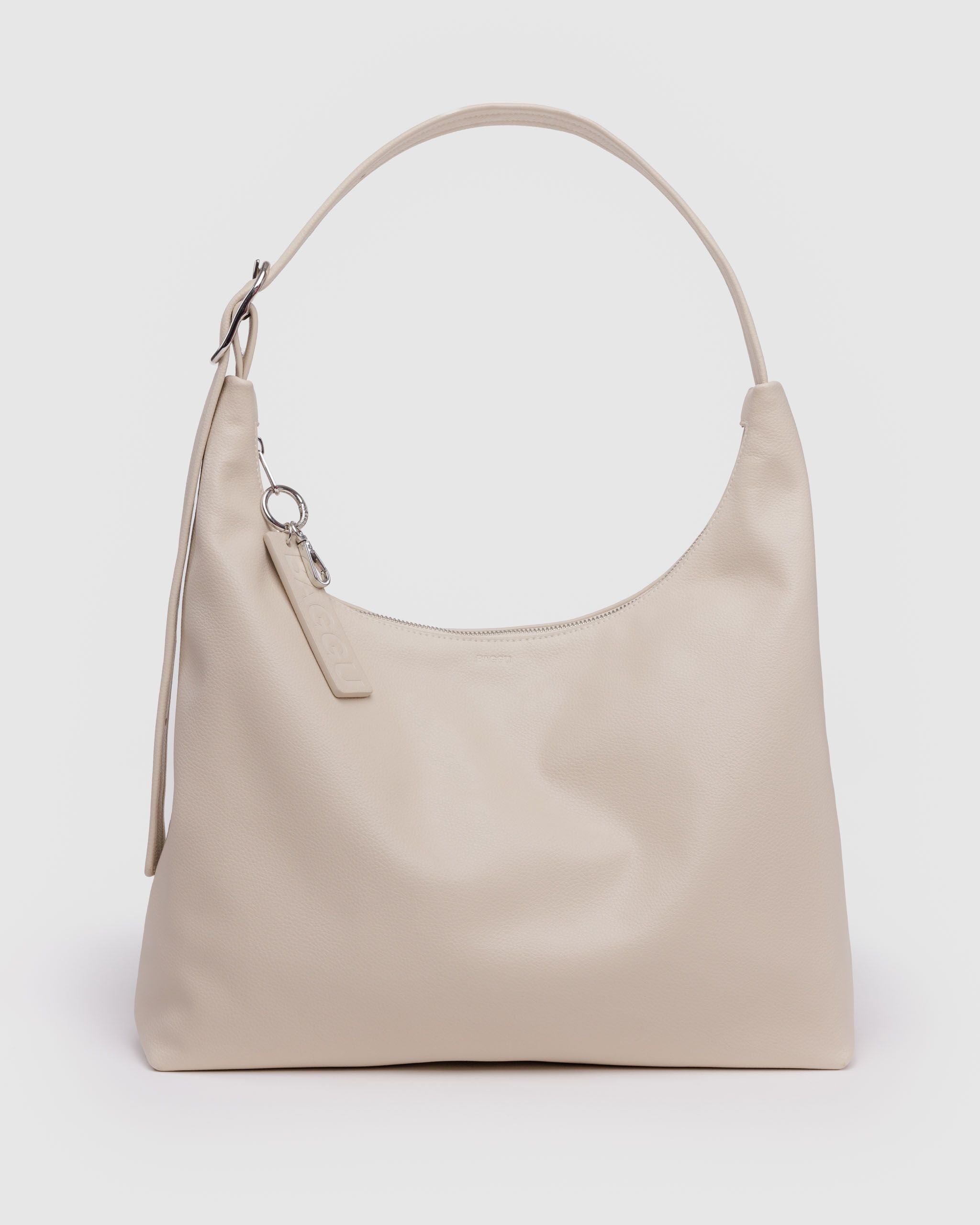 Recycled Leather Shoulder Bag Stone BAGS