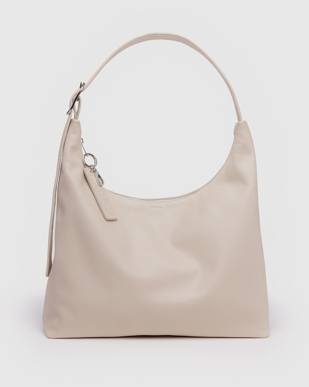 Recycled Leather Shoulder Bag Stone BAGS