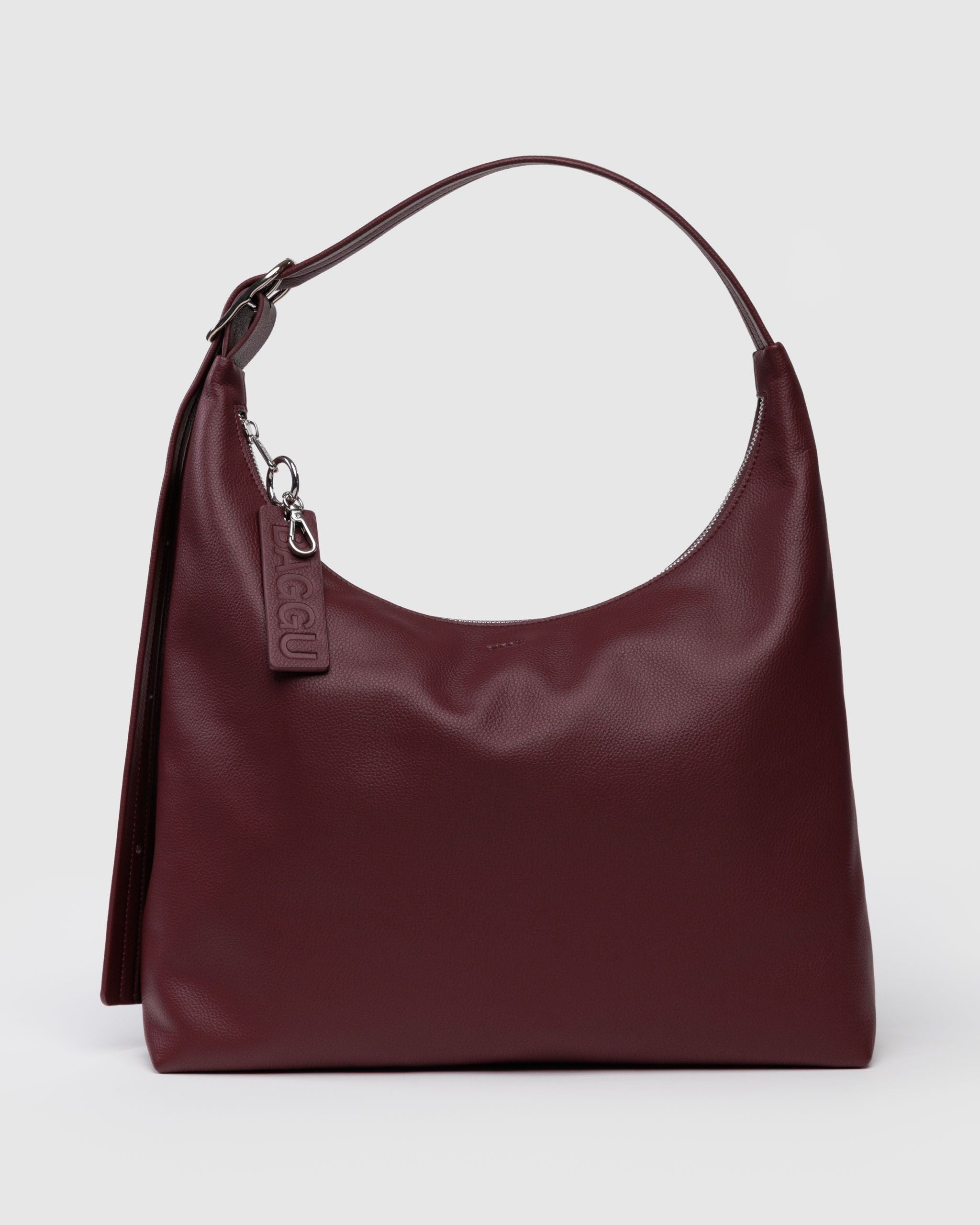 Recycled Leather Shoulder Bag Mahogany BAGS