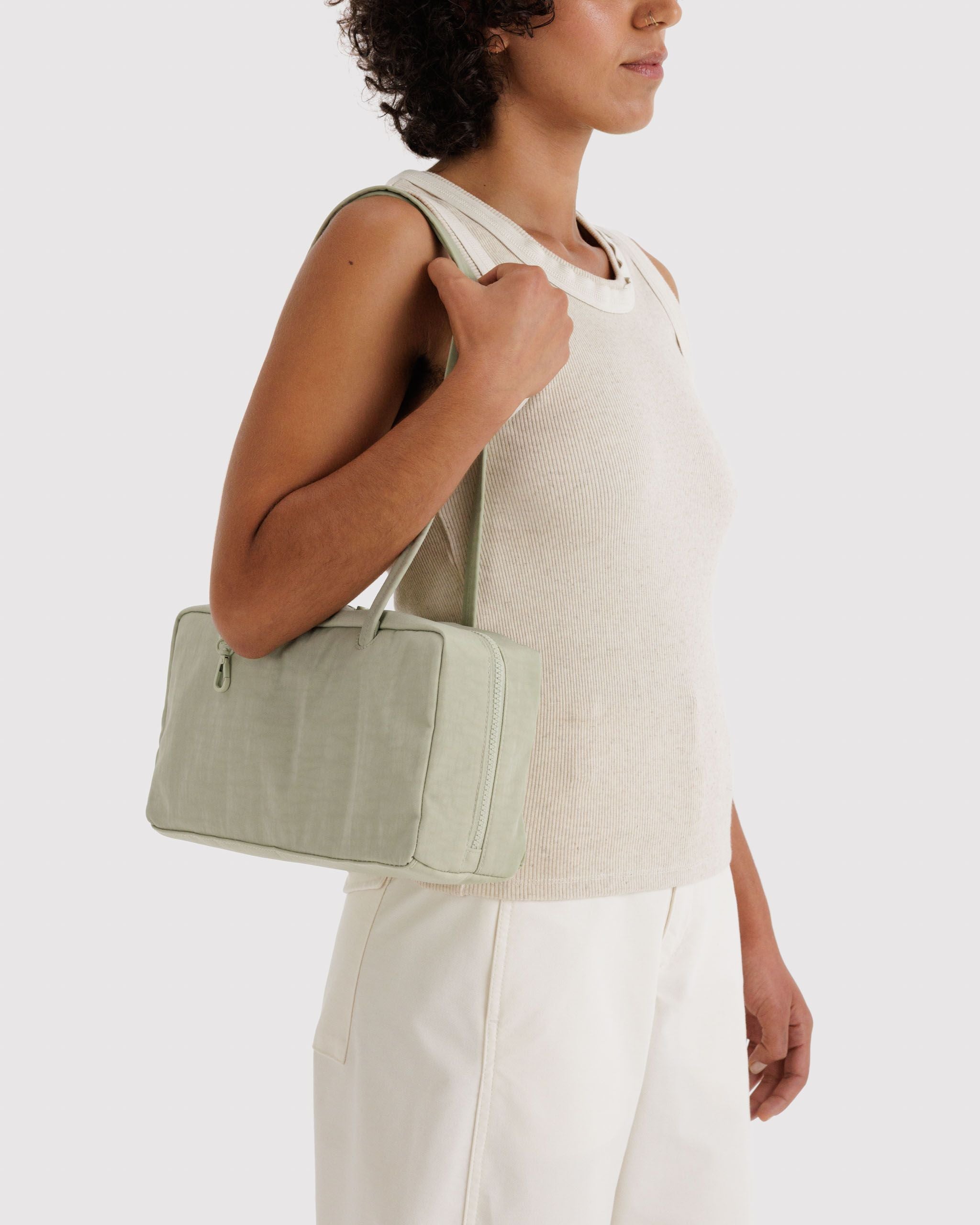 Nylon Bowler Bag Celadon BAGS