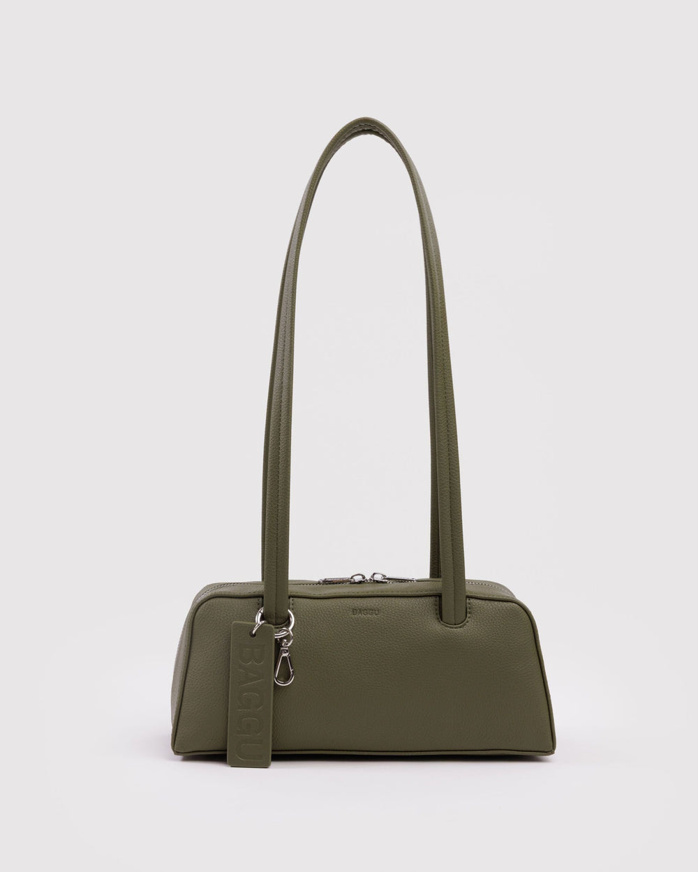 Small Recycled Leather Bowler Bag Loden BAGS