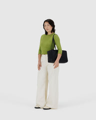 Medium Nylon Bowler Bag Black BAGS