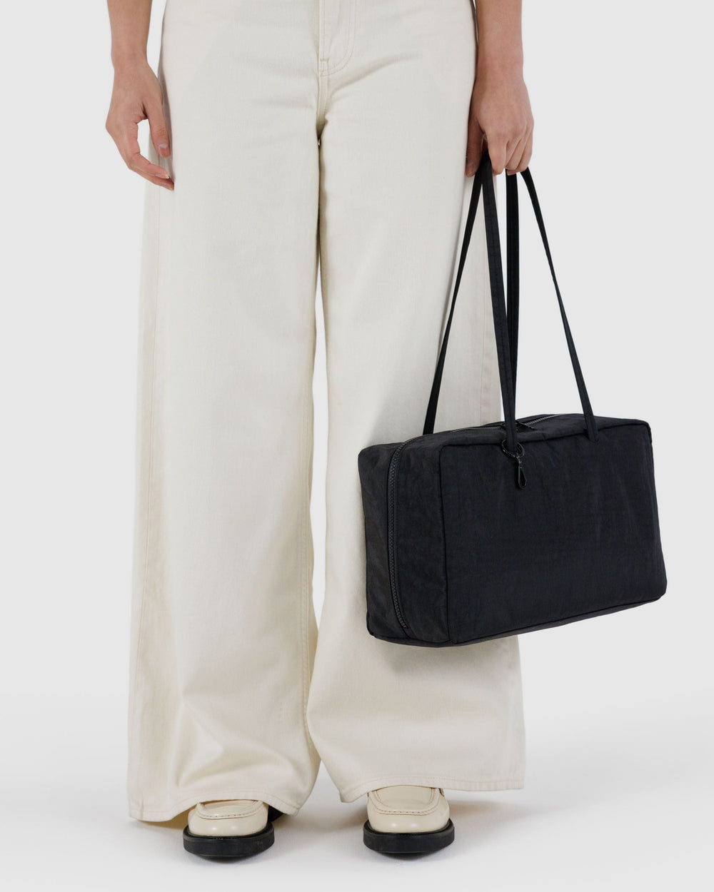 Medium Nylon Bowler Bag Black BAGS