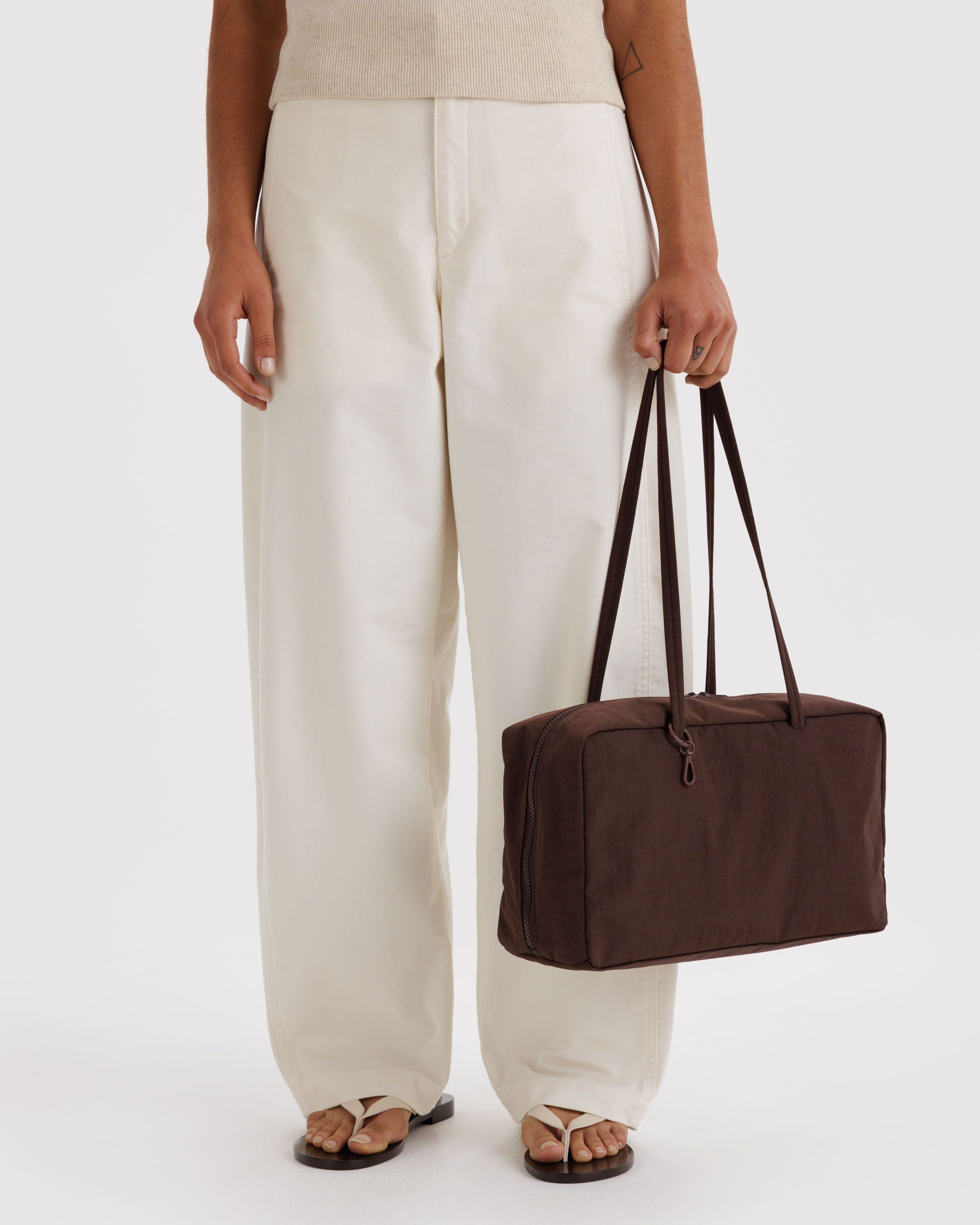 Medium Nylon Bowler Bag Coffee BAGS