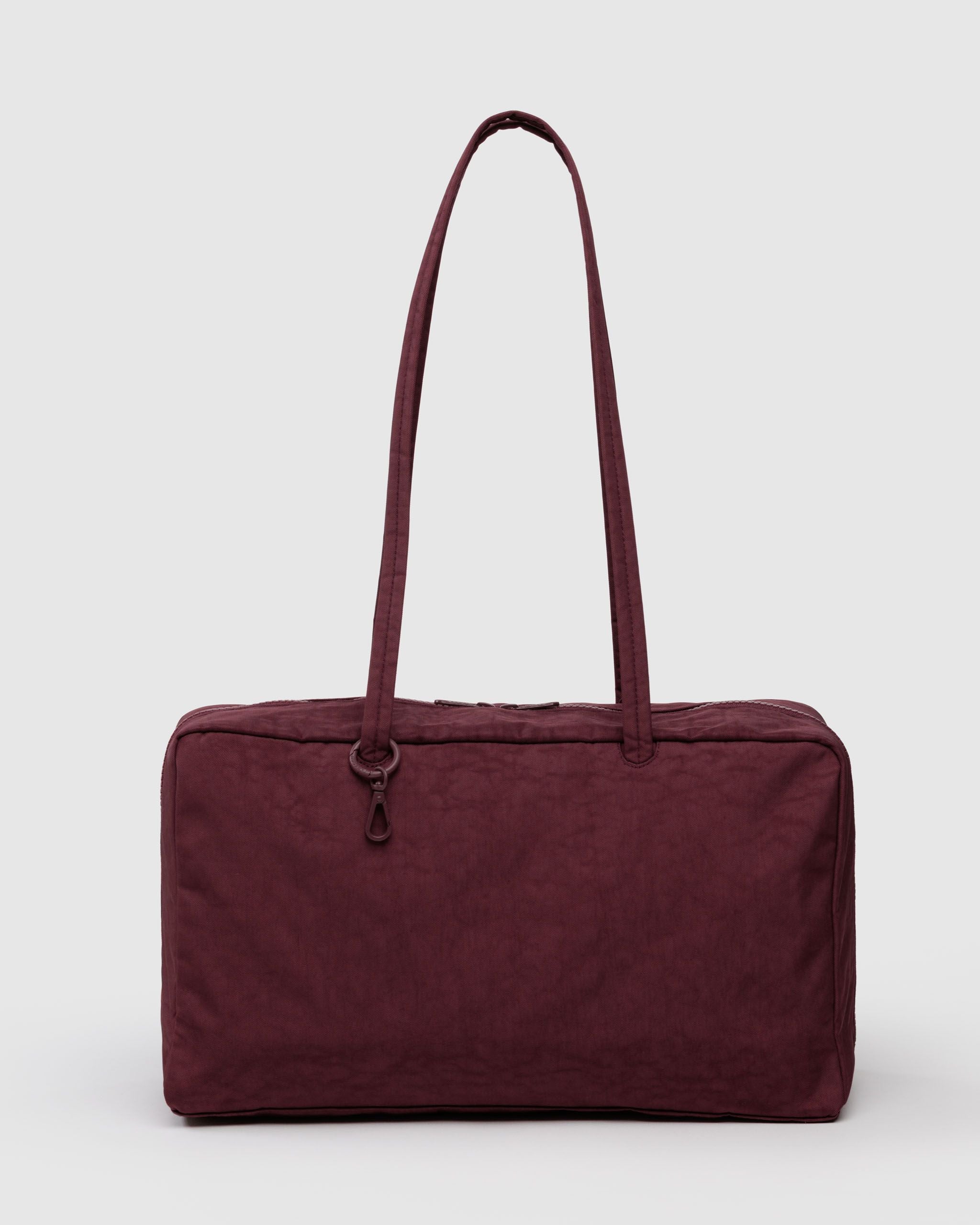 Medium Nylon Bowler Bag Mahogany BAGS