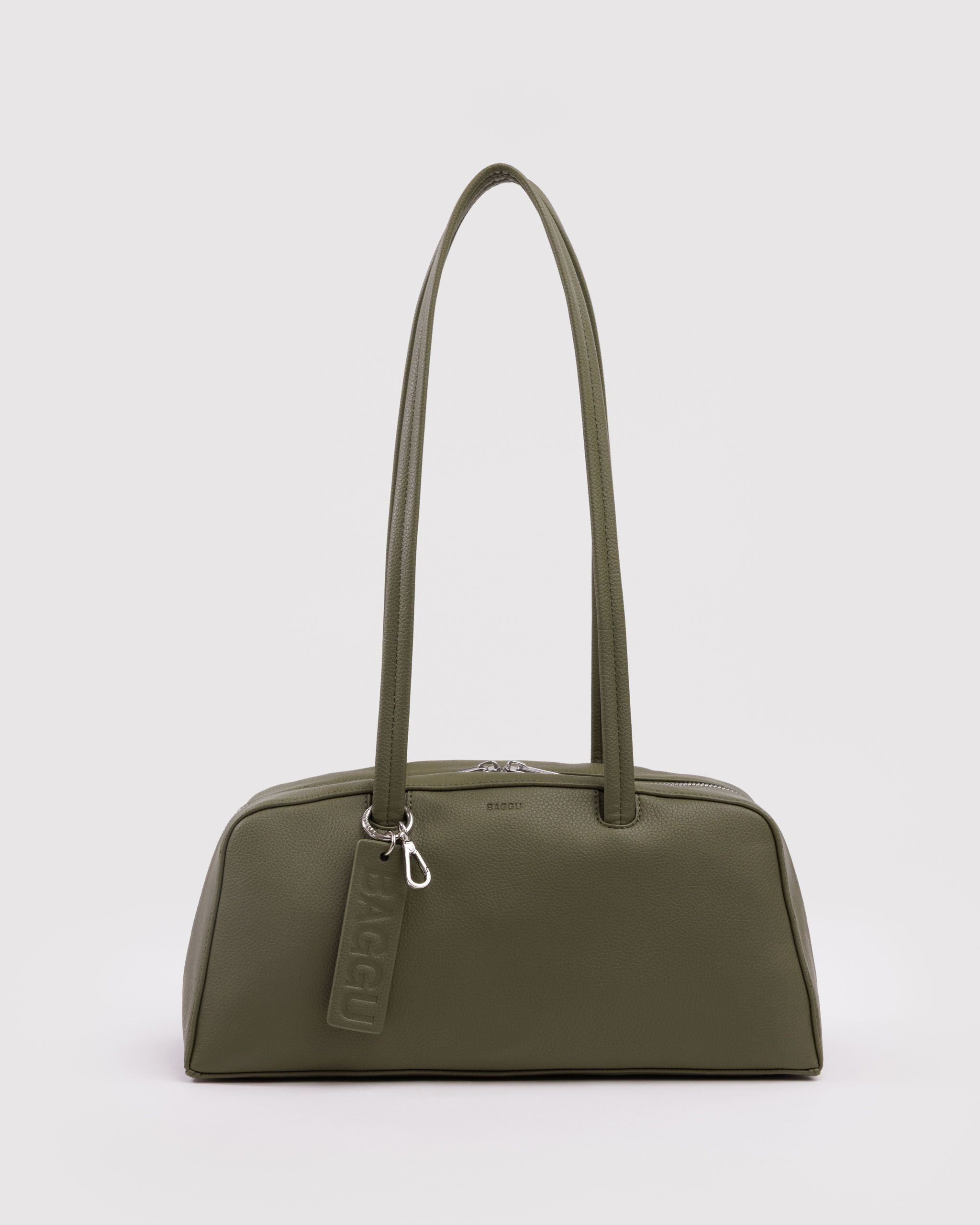Recycled Leather Bowler Bag Loden BAGS