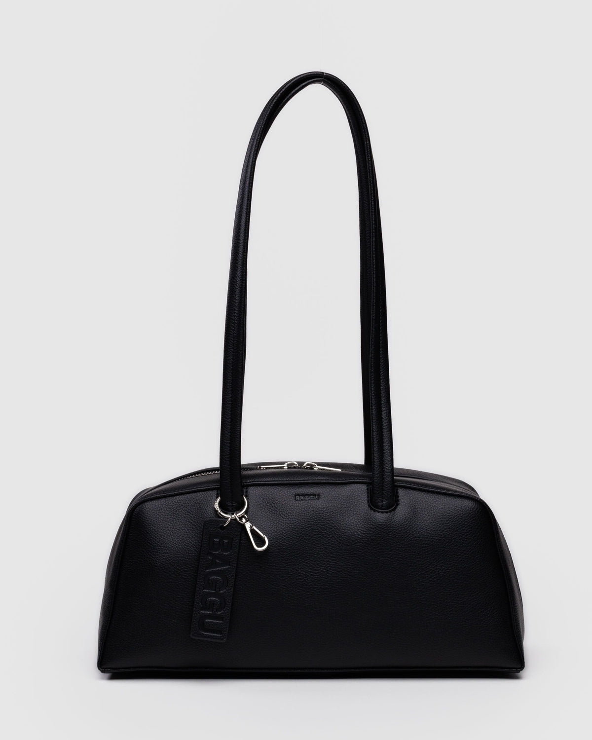 Recycled Leather Bowler Bag Black BAGS