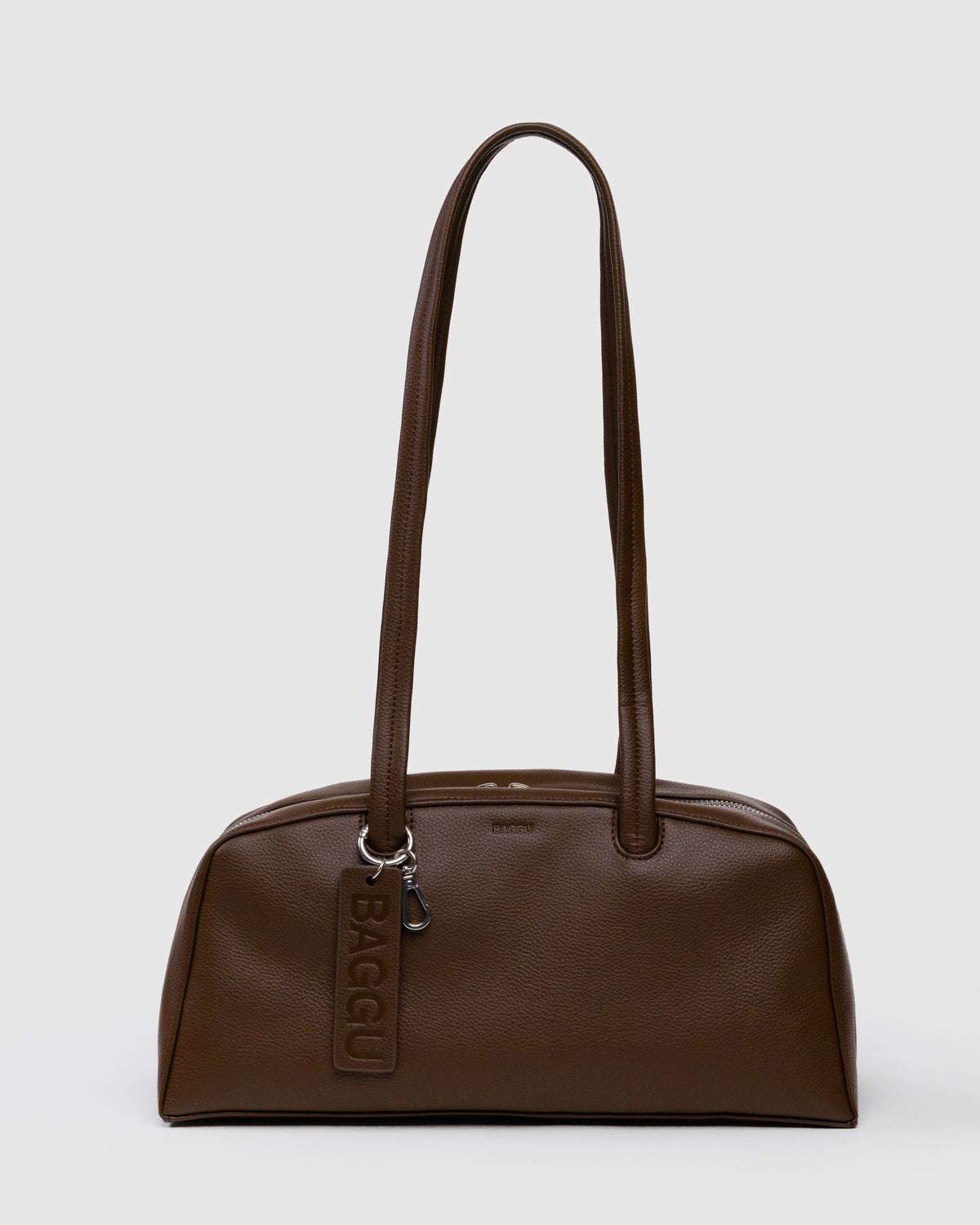 Recycled Leather Bowler Bag Brown BAGS