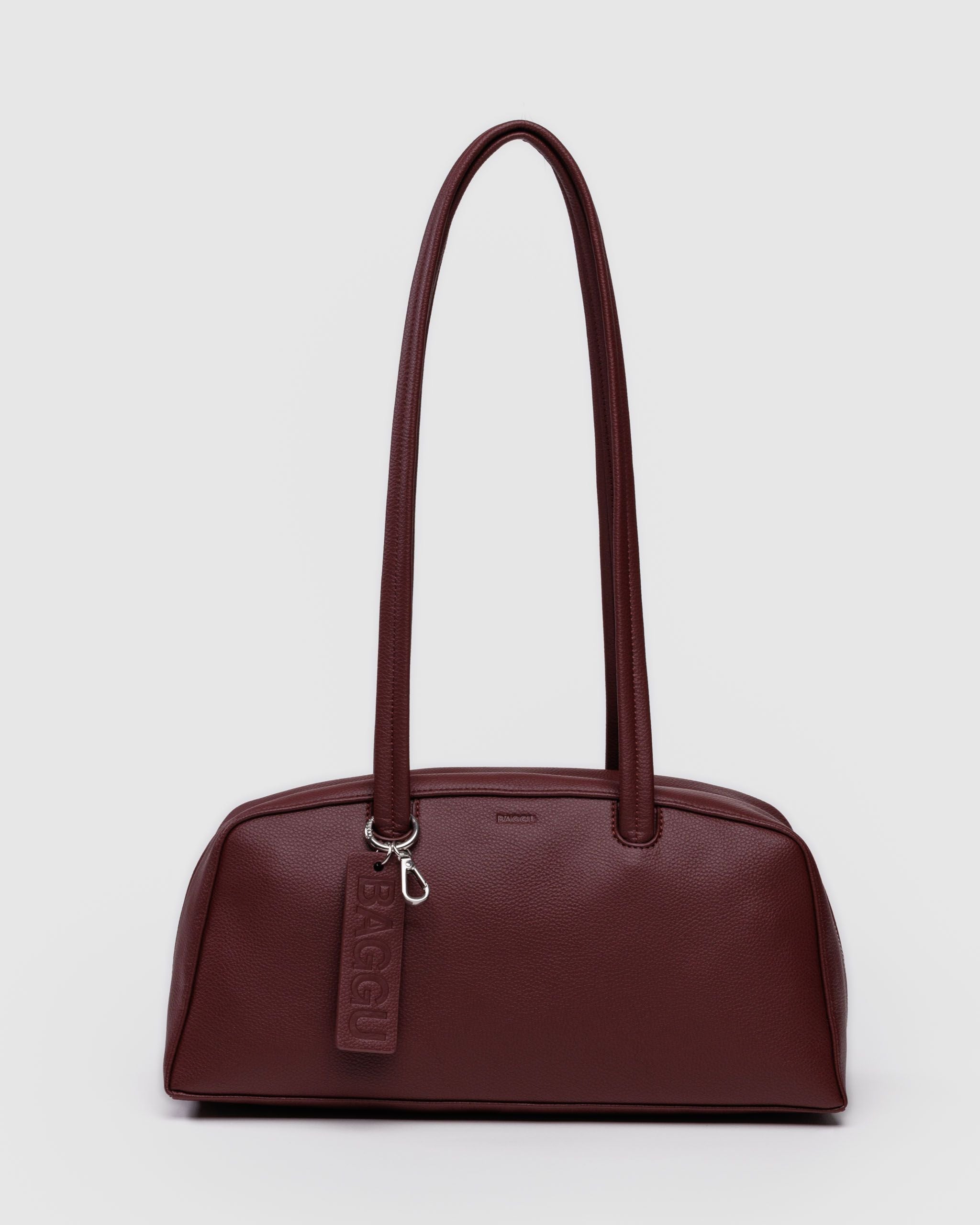 Recycled Leather Bowler Bag Mahogany BAGS