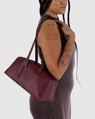 Recycled Leather Bowler Bag Mahogany BAGS