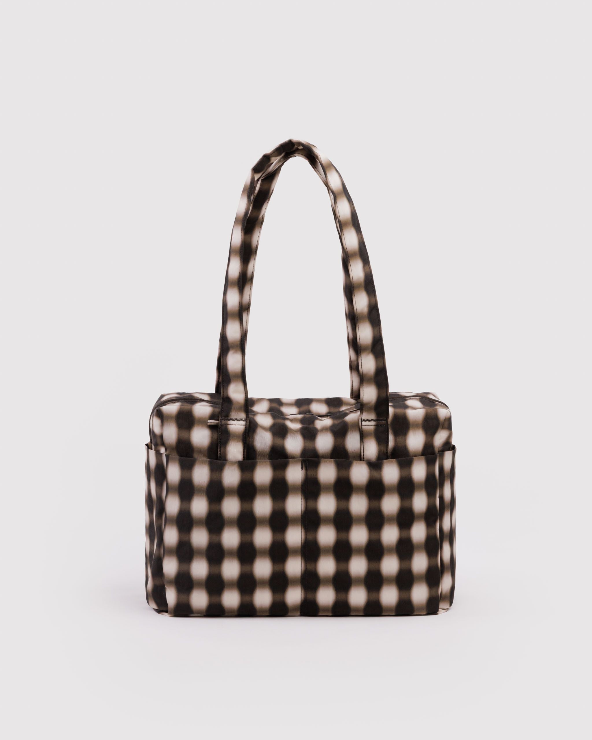 Everyday Cloud Bag Blurred Gingham Brown BAGS