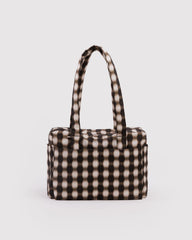 Everyday Cloud Bag Blurred Gingham Brown BAGS