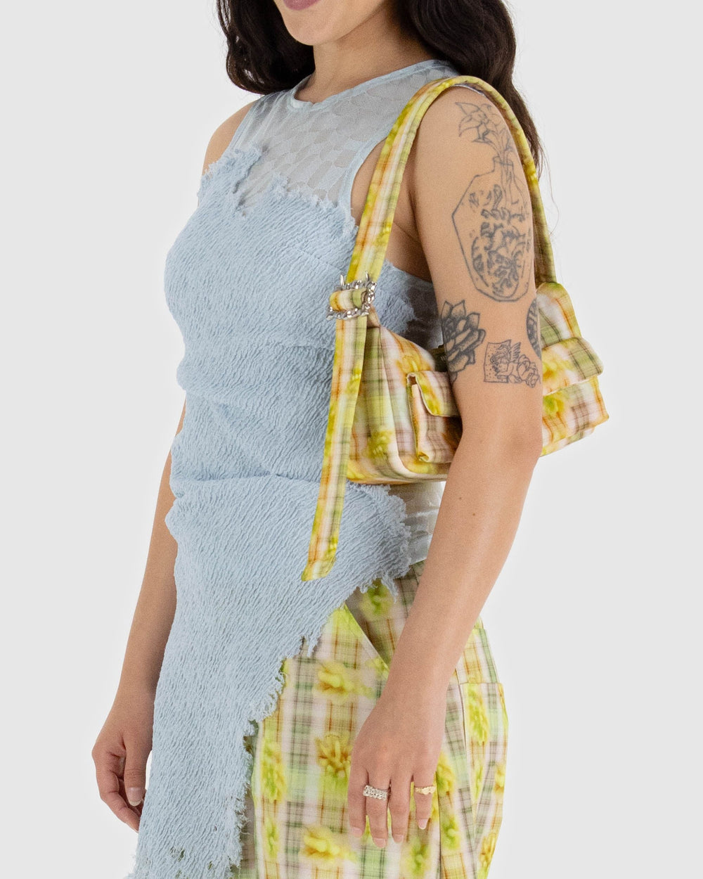 Cargo Shoulder Bag Boxer Plaid BAGS